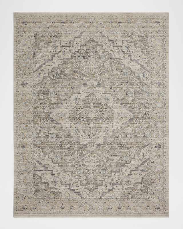 Lynx Ivory/Taupe Power-Loomed Rug, 10' x 14'